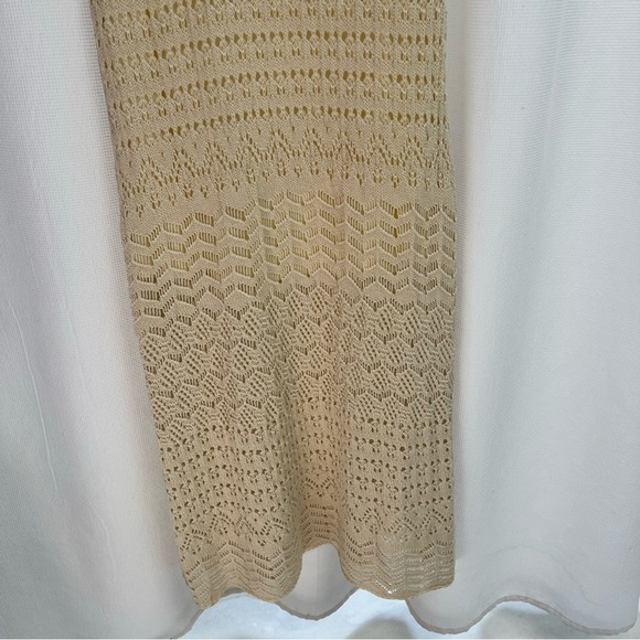 Jessica Simpson Women’s Ocean Crochet Cream Maxi Dress Large - Picture 9 of 11